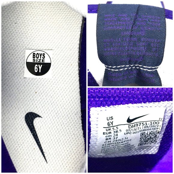 Nike Dunk High GS Electro Purple/Midnight Navy - NEW - Picture 10 of 12